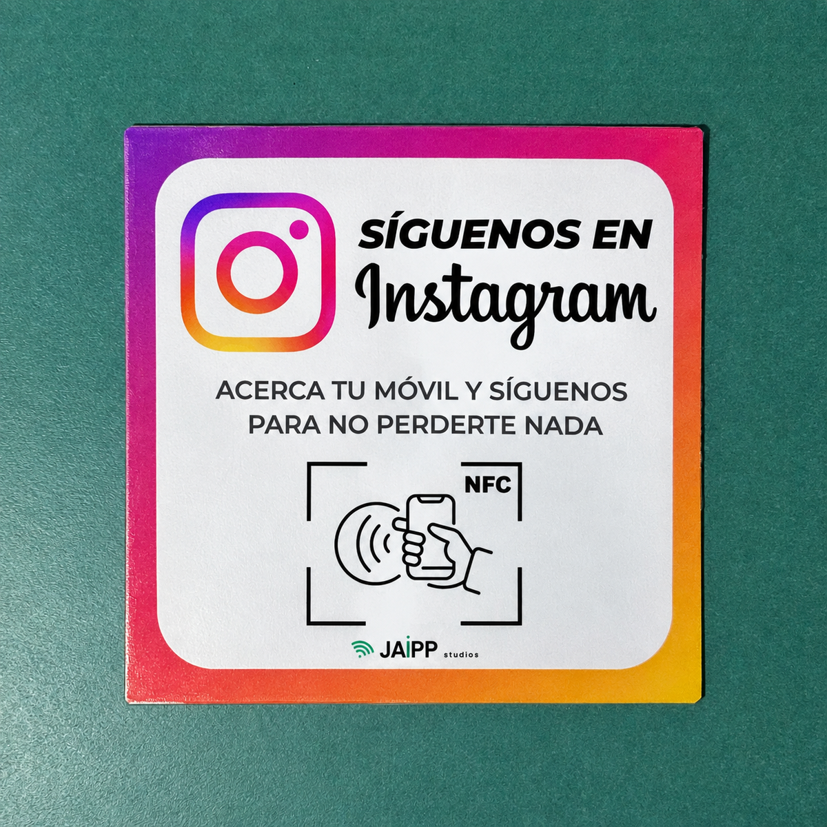 Placa NFC para Instagram